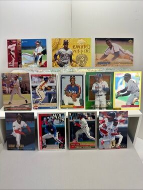 Kenny Lofton Star Rookie Astros card in lot of 12 (Cleveland, Braves)